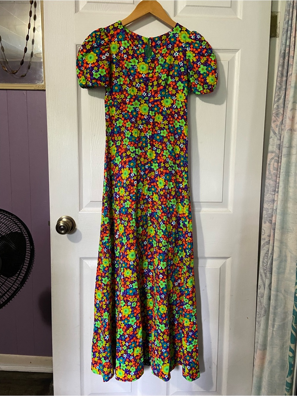 Vintage Handmade Floral Maxi Dress